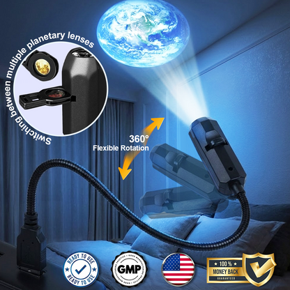 HomeCleanGoods™ AstroLens 360° USB Galaxy Projector Light 2