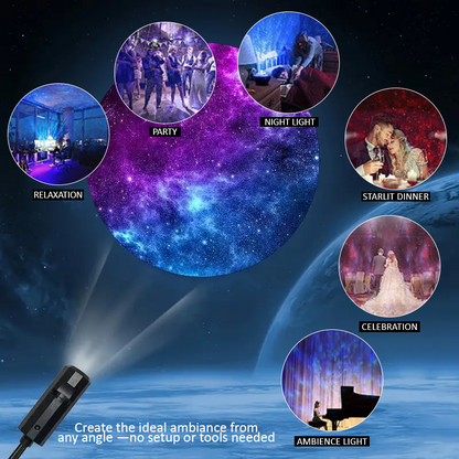 HomeCleanGoods™ AstroLens 360° USB Galaxy Projector Light 2