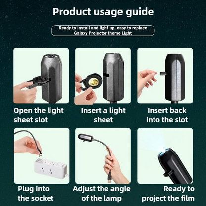 HomeCleanGoods™ AstroLens 360° USB Galaxy Projector Light 2