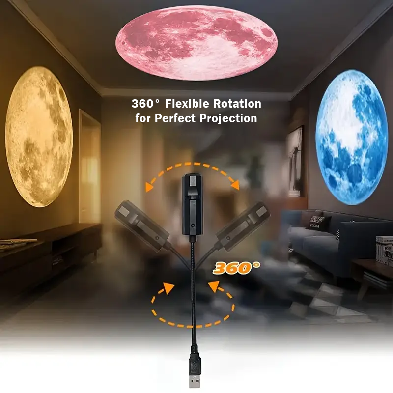 HomeCleanGoods™ AstroLens 360° USB Galaxy Projector Light 2