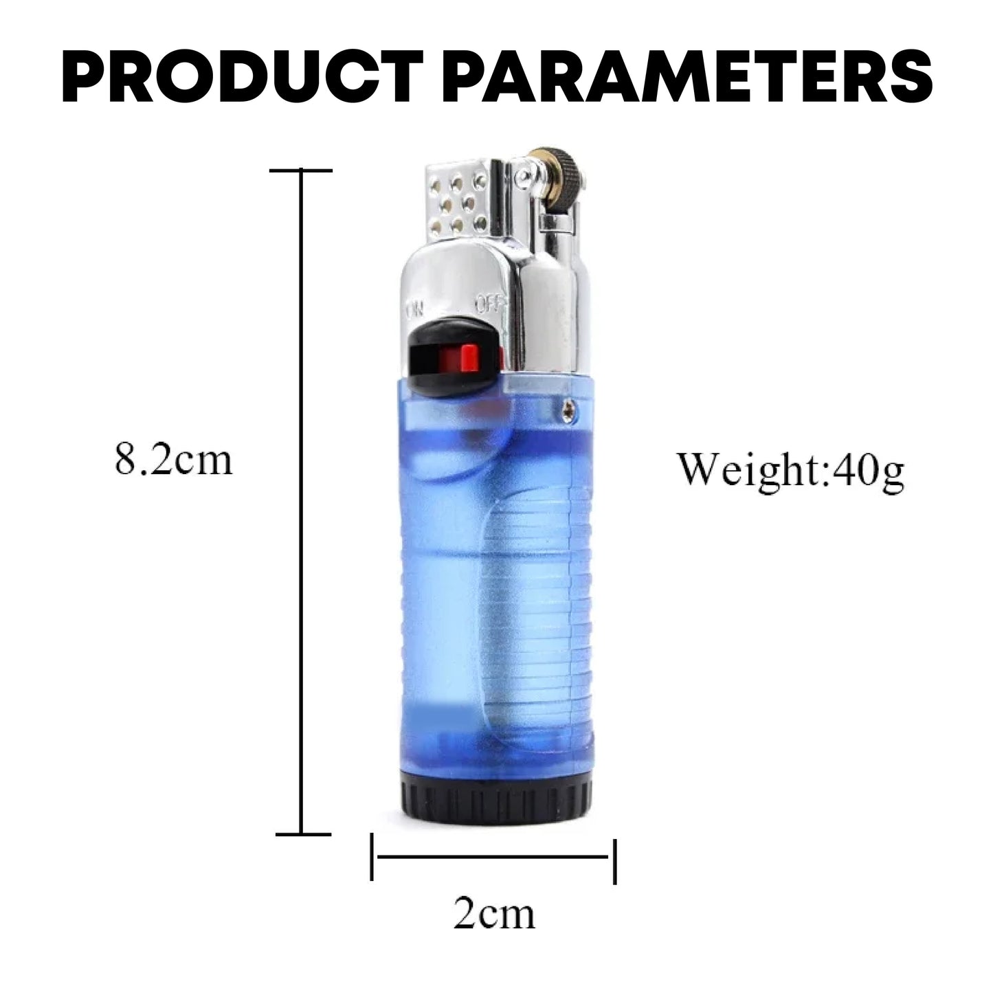 HomeCleanGoods™ EasyFlint Refillable Flame-Control Lighter