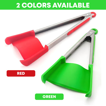 👍 HomeCleanGoods™ FlexiGrip Dual-Action Food Tongs