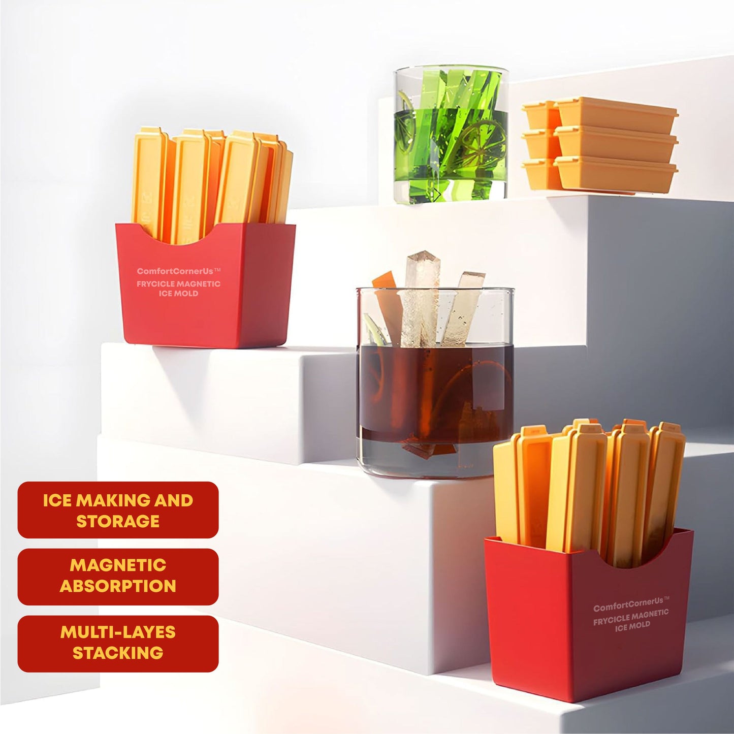 HomeCleanGoods™ FryCicle Magnetic Ice Mold