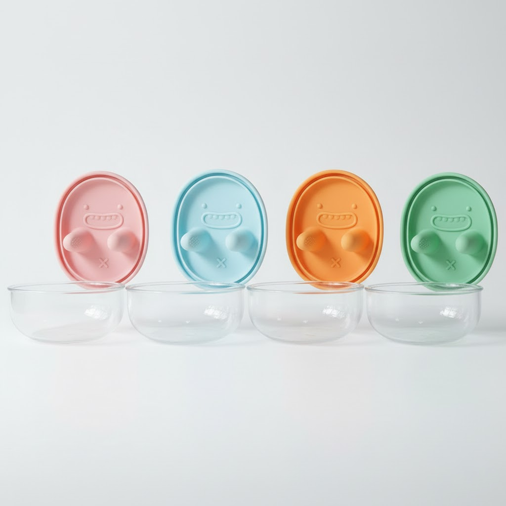 HomeCleanGoods™ TouchFree SnackGrip Silicone Container