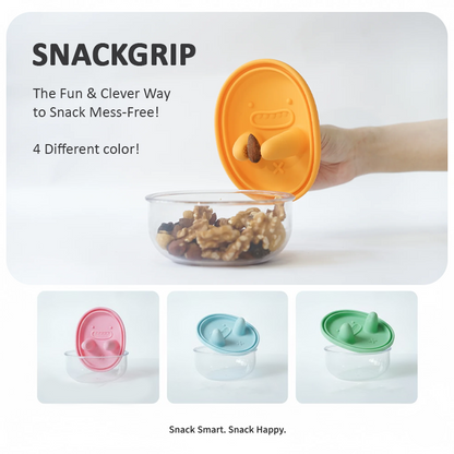 HomeCleanGoods™ TouchFree SnackGrip Silicone Container