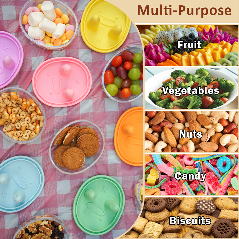 HomeCleanGoods™ TouchFree SnackGrip Silicone Container