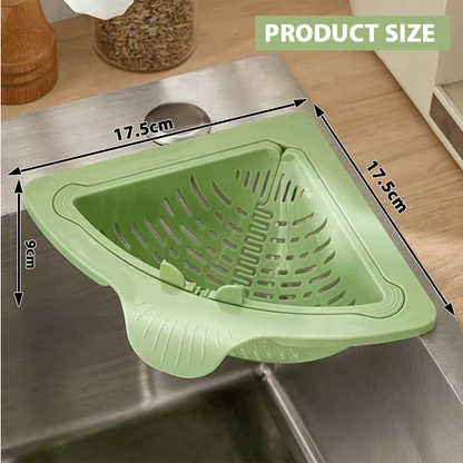 HomeCleanGoods™ TwistClean Magnetic Corner Drain Basket