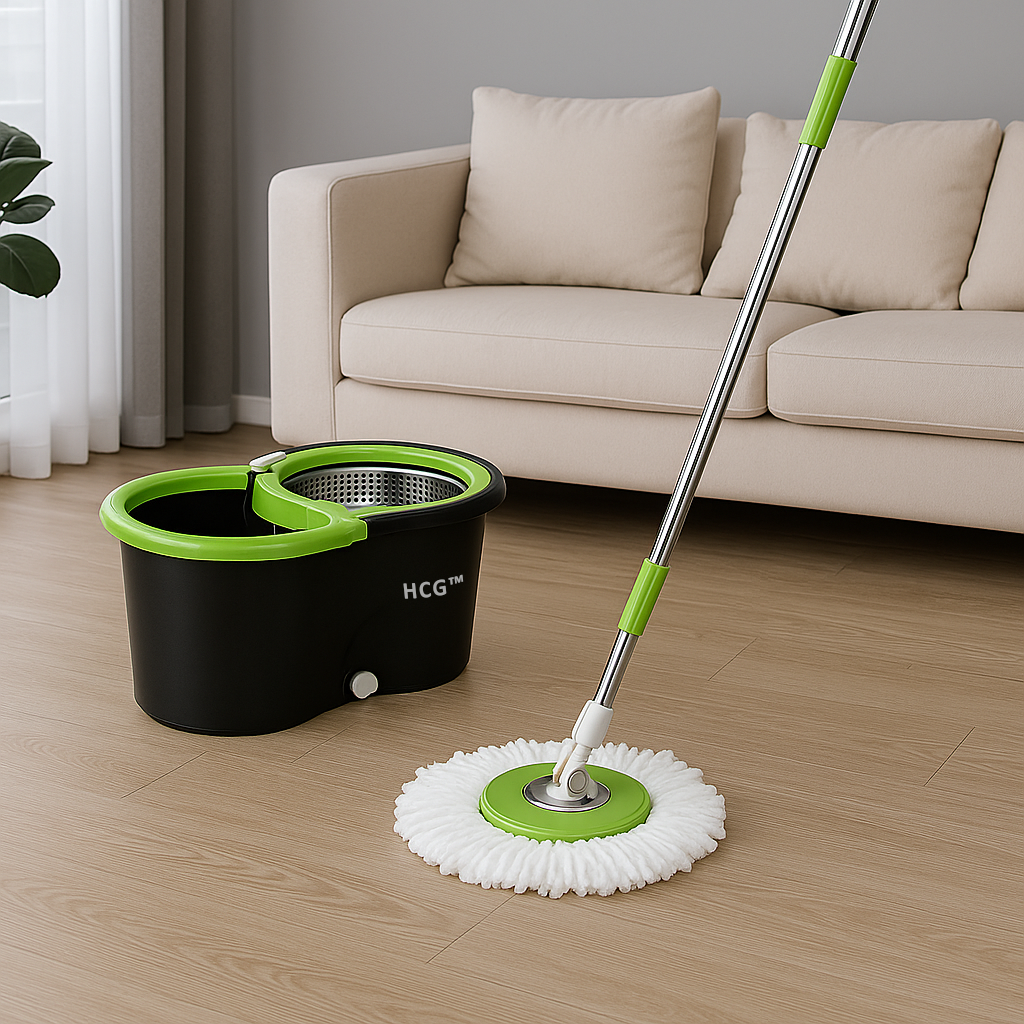 HomeCleanGoods™ Heavy-Duty 360° Floor Spin Mop Kit