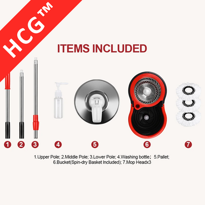 HomeCleanGoods™ Heavy-Duty 360° Floor Spin Mop Kit