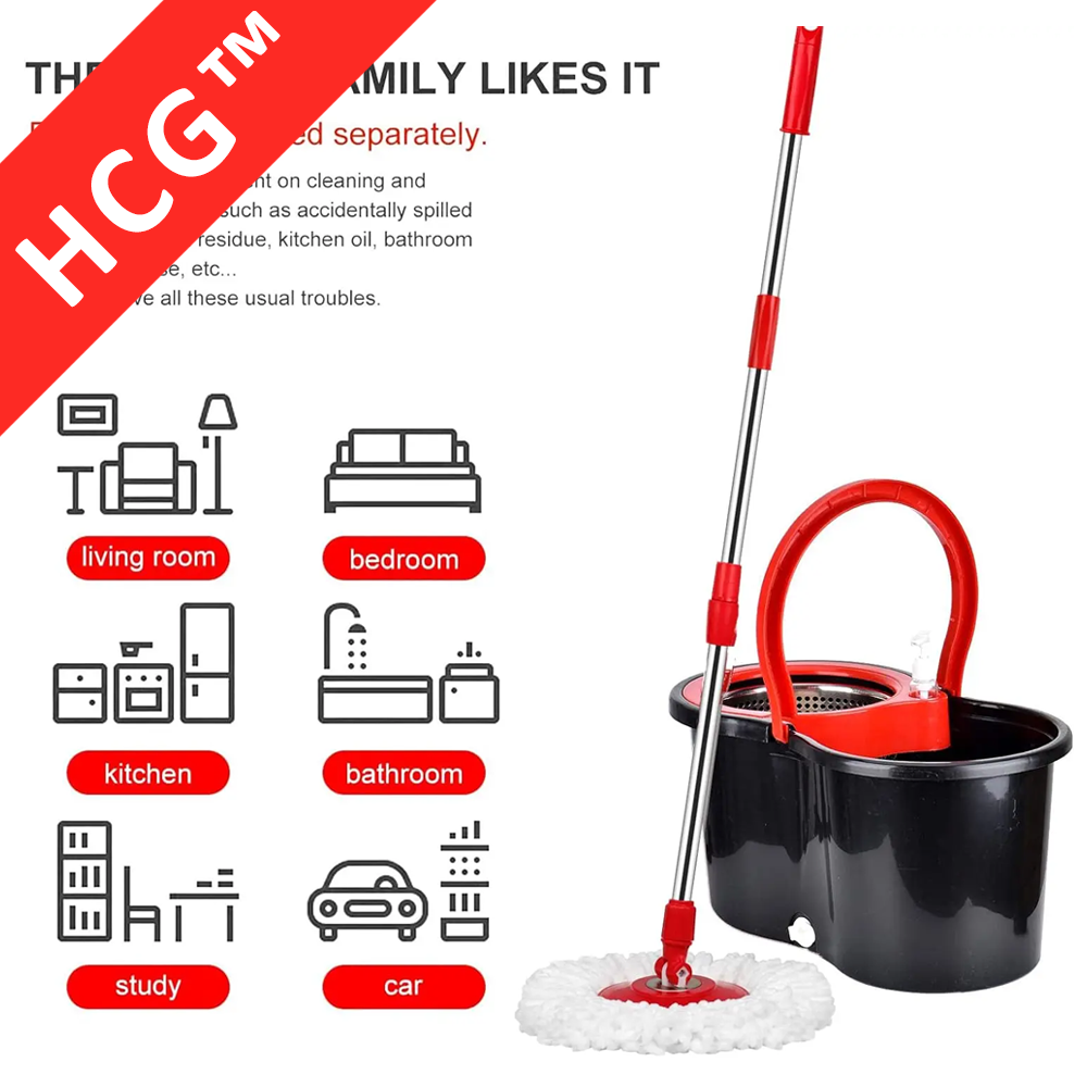 HomeCleanGoods™ Heavy-Duty 360° Floor Spin Mop Kit