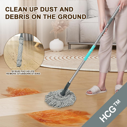 HomeCleanGoods™ Twist Clean Microfiber Floor Mop Special Edition