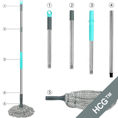 HomeCleanGoods™ Twist Clean Microfiber Floor Mop Special Edition