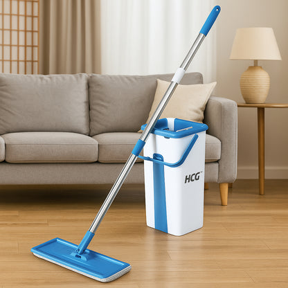 HomeCleanGoods™ Wet & Dry Mop with Self-Cleaning Bucket