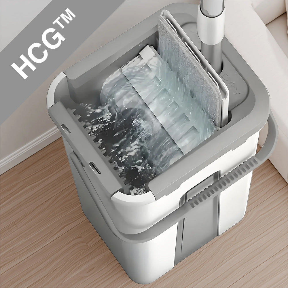 HomeCleanGoods™ Wet & Dry Mop with Self-Cleaning Bucket