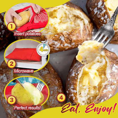 HomeCleanGoods™ 4-Minutes Microwave Potato Bag