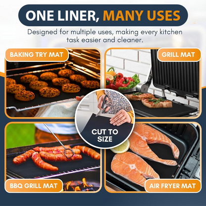 HomeCleanGoods™ BakeSafe Non-Stick Oven Liner