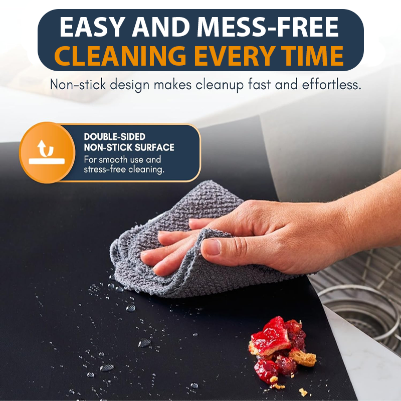HomeCleanGoods™ BakeSafe Non-Stick Oven Liner