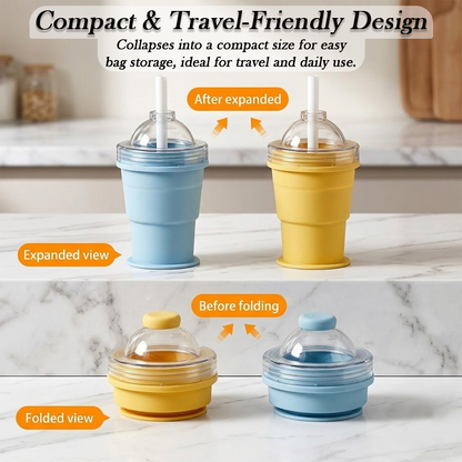 HomeCleanGoods™ ChillCup Foldable Ice Ball Tumbler