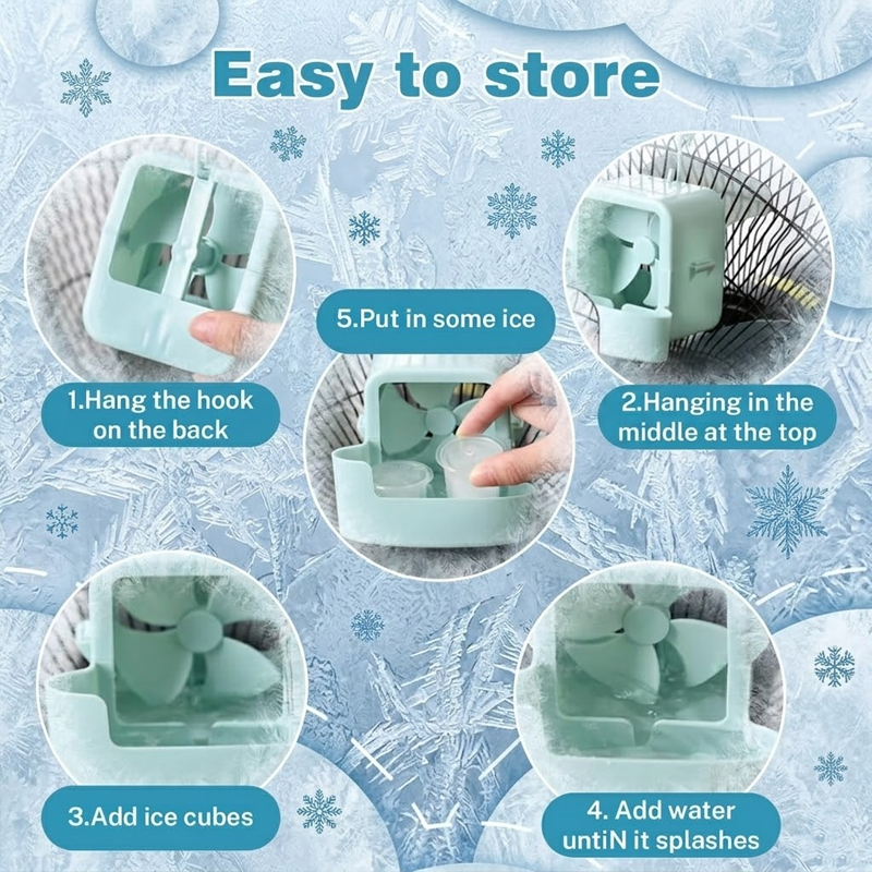 HomeCleanGoods™ CoolBoost Fan Ice Cooling Attachment