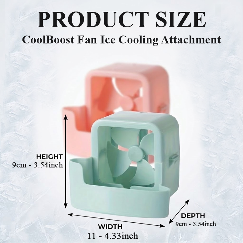 HomeCleanGoods™ CoolBoost Fan Ice Cooling Attachment