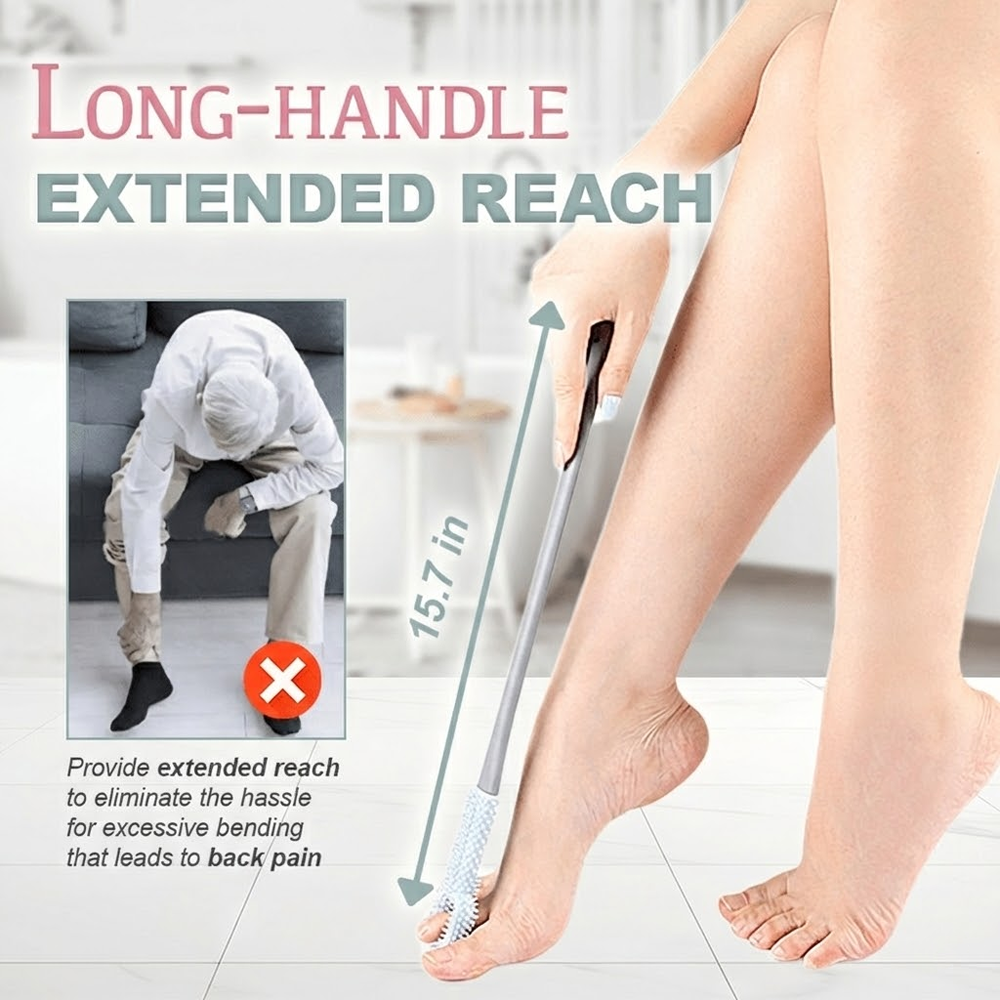 HomeCleanGoods™ Easy-Reach Deep Cleaning Foot Brush