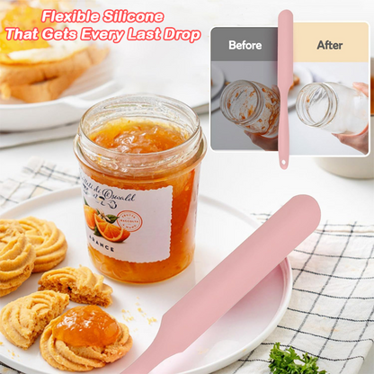 HomeCleanGoods™ EasyScrape Long Handle Jar Spatula