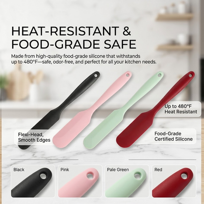HomeCleanGoods™ EasyScrape Long Handle Jar Spatula