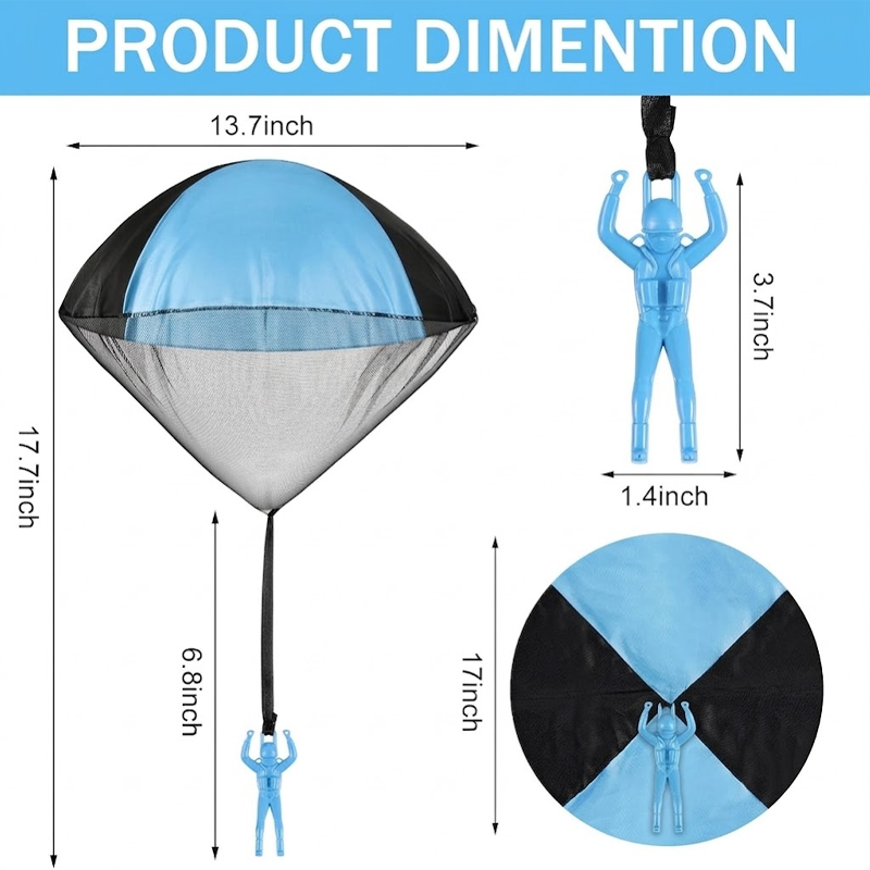 HomeCleanGoods™ FloatBuddy Parachute Toss Toy