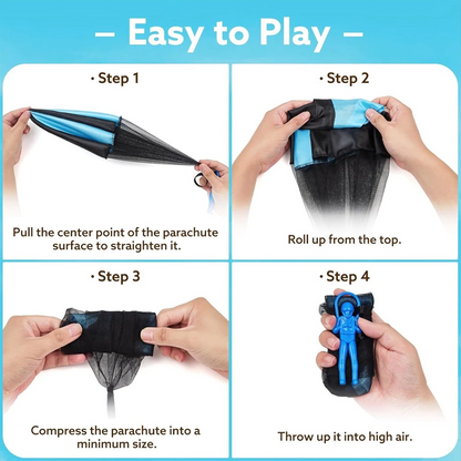 HomeCleanGoods™ FloatBuddy Parachute Toss Toy