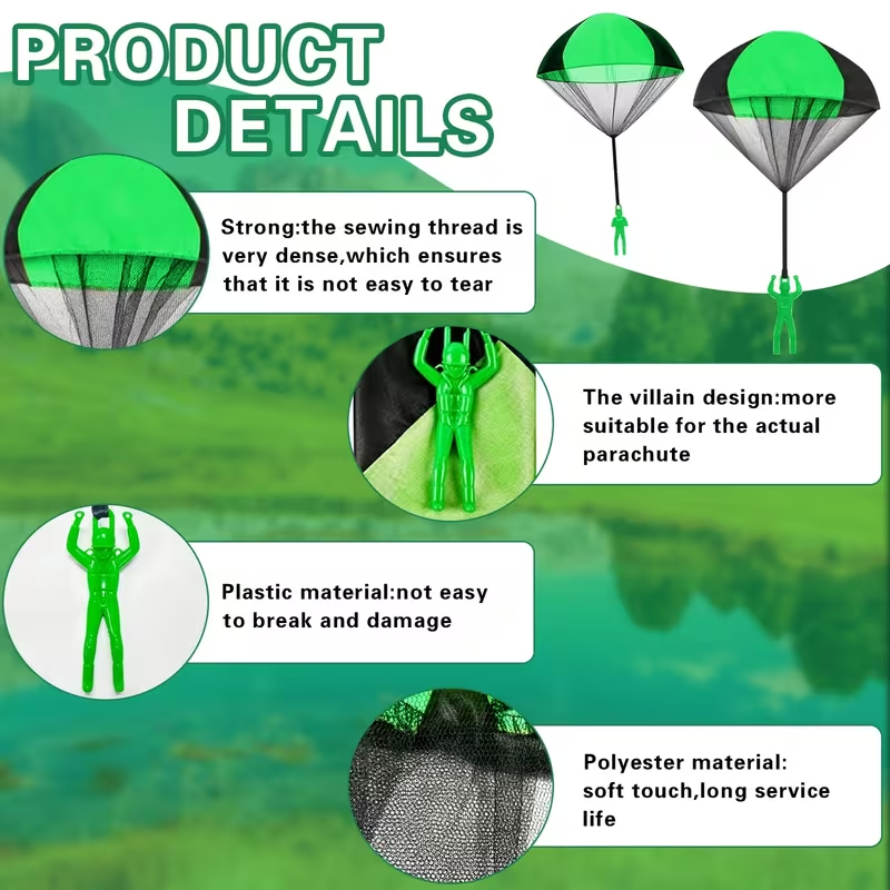 HomeCleanGoods™ FloatBuddy Parachute Toss Toy