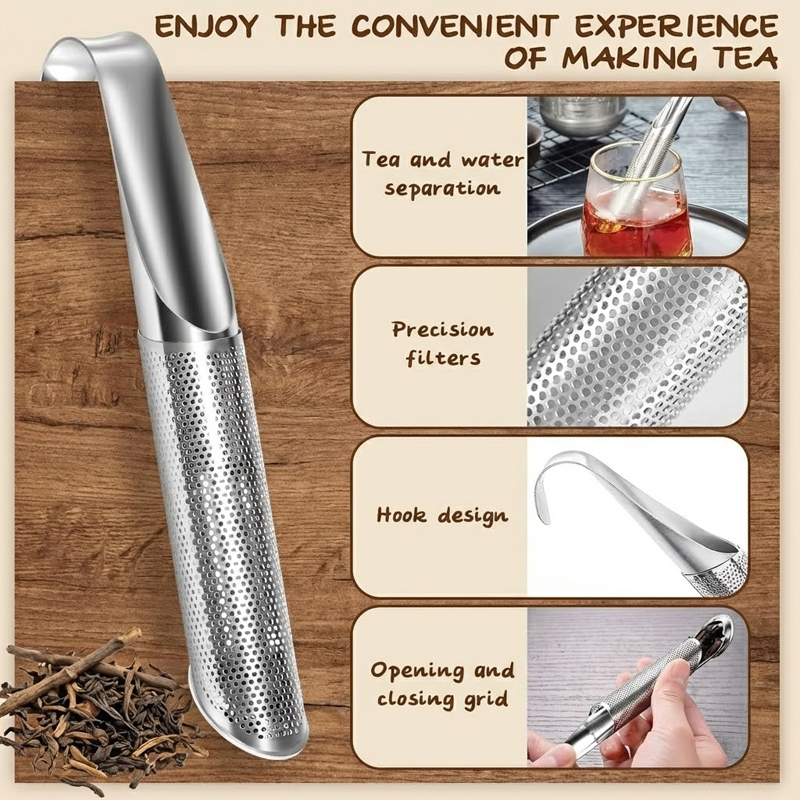 HomeCleanGoods™ GoBrew Stainless Steel Tea Infuser Stick