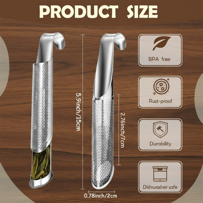 HomeCleanGoods™ GoBrew Stainless Steel Tea Infuser Stick