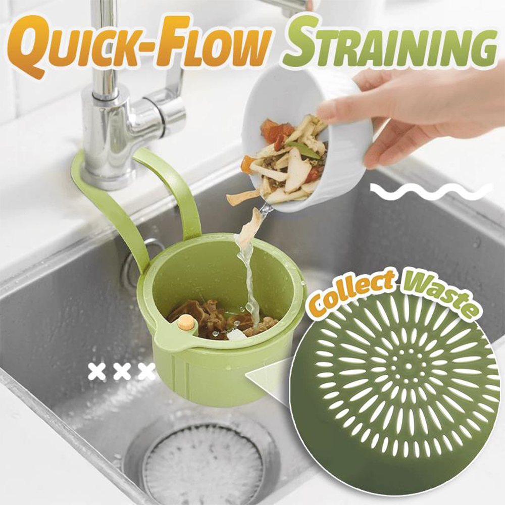 HomeCleanGoods™ Hanging Clip-On Automatic Dumping Sink Strainer