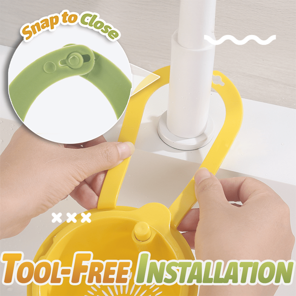 HomeCleanGoods™ Hanging Clip-On Automatic Dumping Sink Strainer