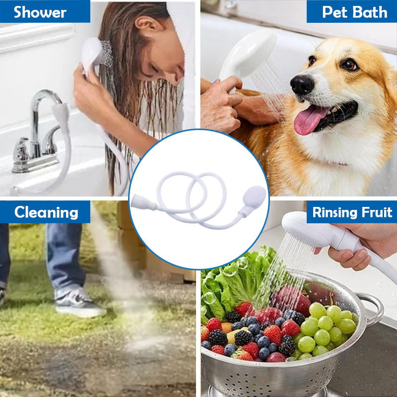 HomeCleanGoods™ HomeShower Multi-Wash Faucet Sprayer