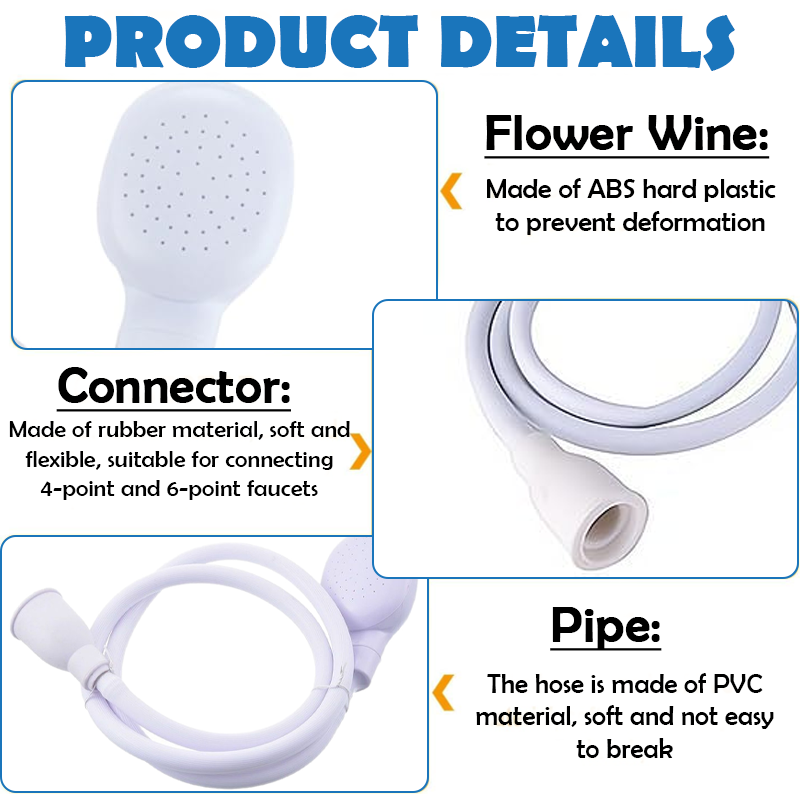 HomeCleanGoods™ HomeShower Multi-Wash Faucet Sprayer