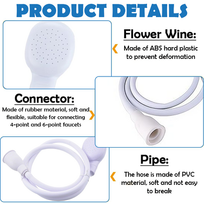 HomeCleanGoods™ HomeShower Multi-Wash Faucet Sprayer