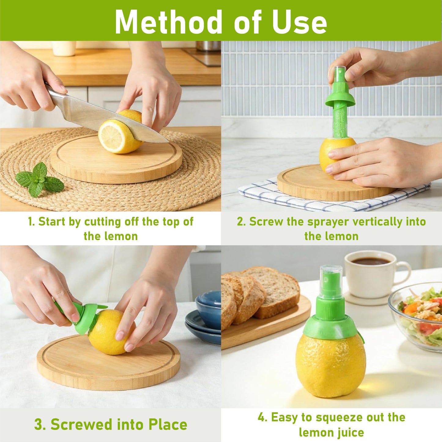 HomeCleanGoods™ JuiceTwist Cirtus Juice Sprayer Kit