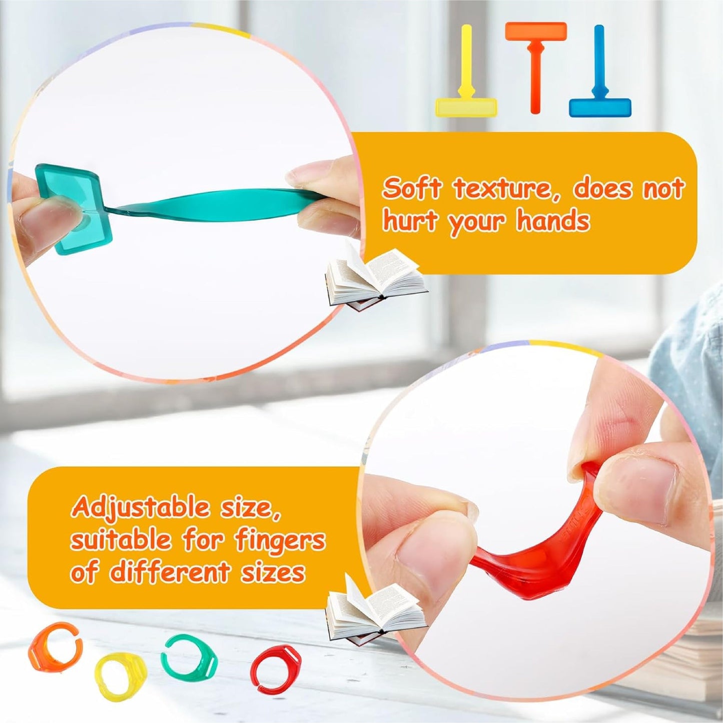 HomeCleanGoods™ LearnTrack Finger Highlighter Strips