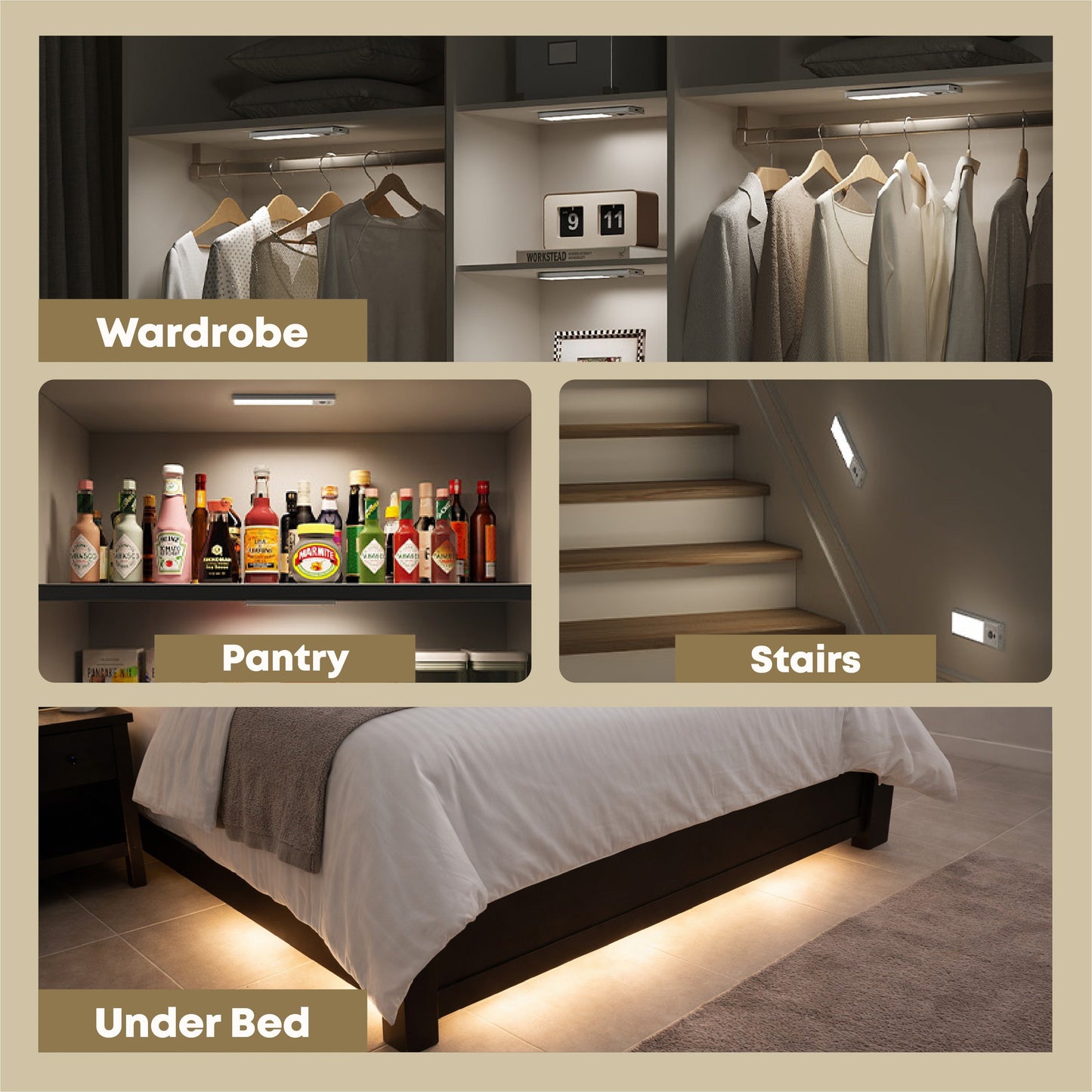 HomeCleanGoods™ LumiSense Magnetic Motion LED Light
