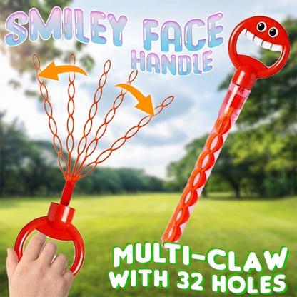 HomeCleanGoods™ Magical 5-Claw Smiley Bubble Stick