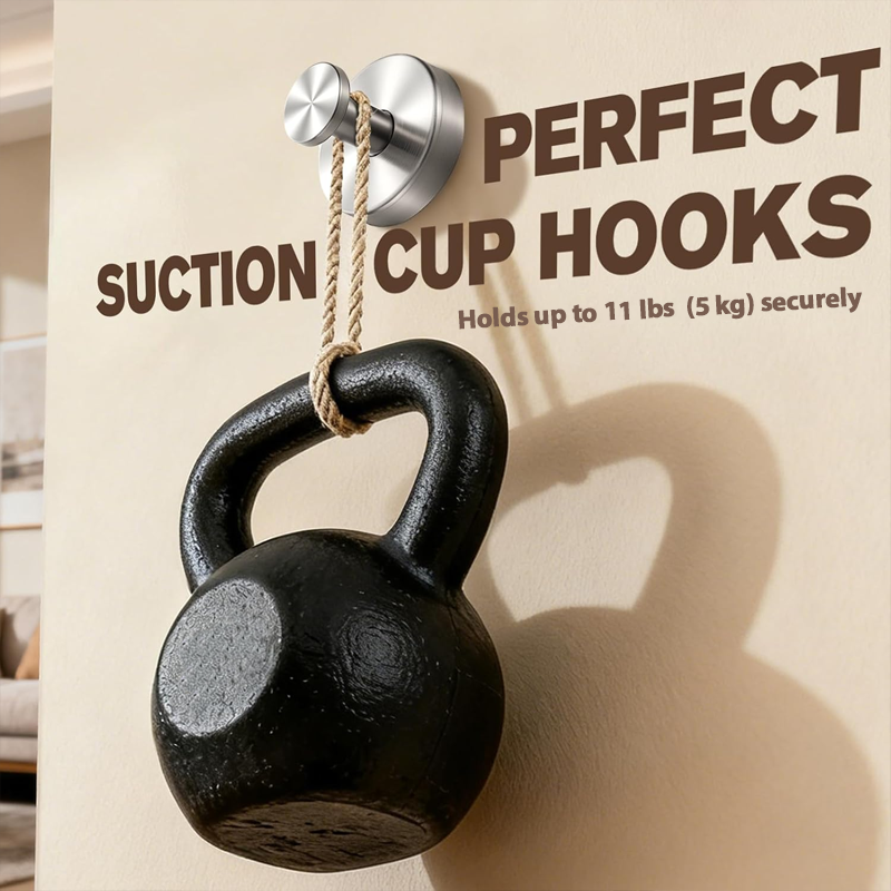 HomeCleanGoods™ MaxHold Twist-Lock Suction Hook