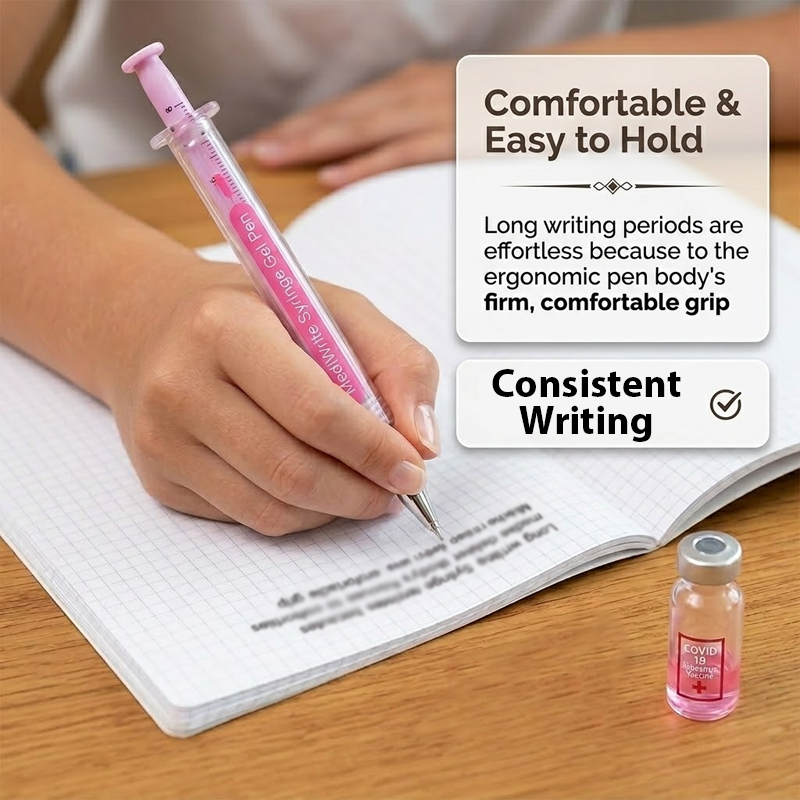 HomeCleanGoods™ MediWrite Syringe Gel Pen