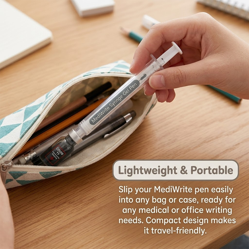 HomeCleanGoods™ MediWrite Syringe Gel Pen