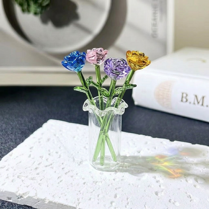 HomeCleanGoods™ MiniBloom Glass Flower Ornament