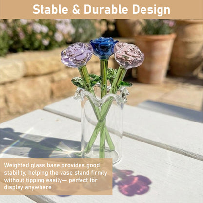HomeCleanGoods™ MiniBloom Glass Flower Ornament