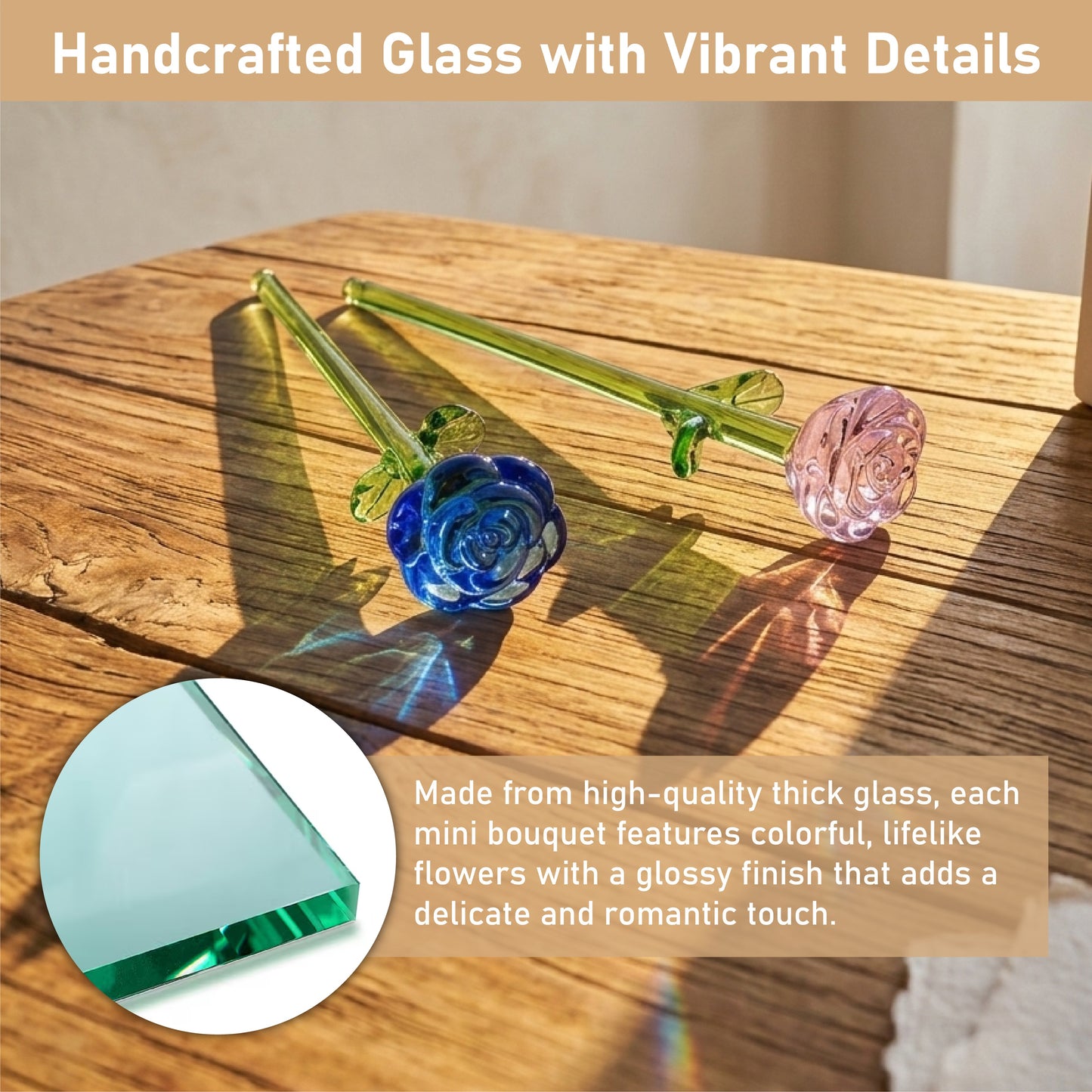 HomeCleanGoods™ MiniBloom Glass Flower Ornament