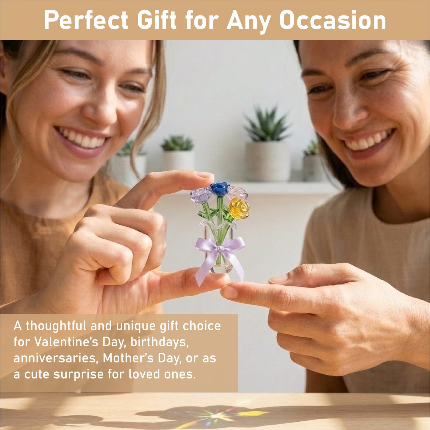 HomeCleanGoods™ MiniBloom Glass Flower Ornament
