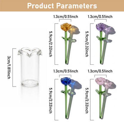 HomeCleanGoods™ MiniBloom Glass Flower Ornament