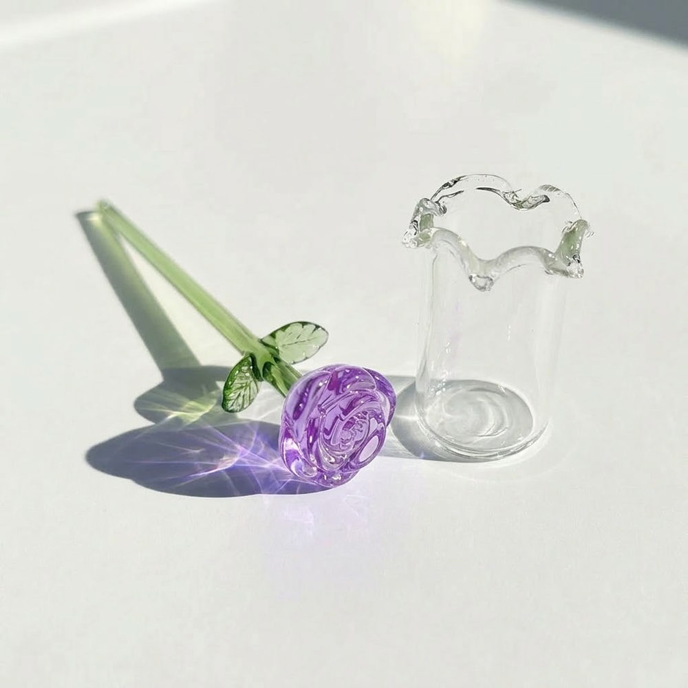 HomeCleanGoods™ MiniBloom Glass Flower Ornament